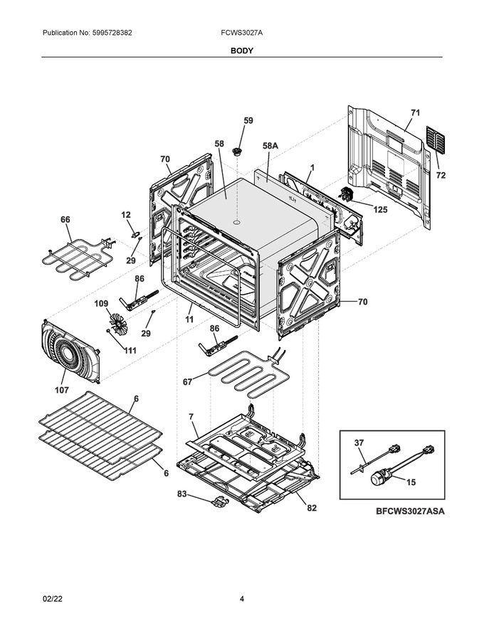 Diagram for FCWS3027ADA