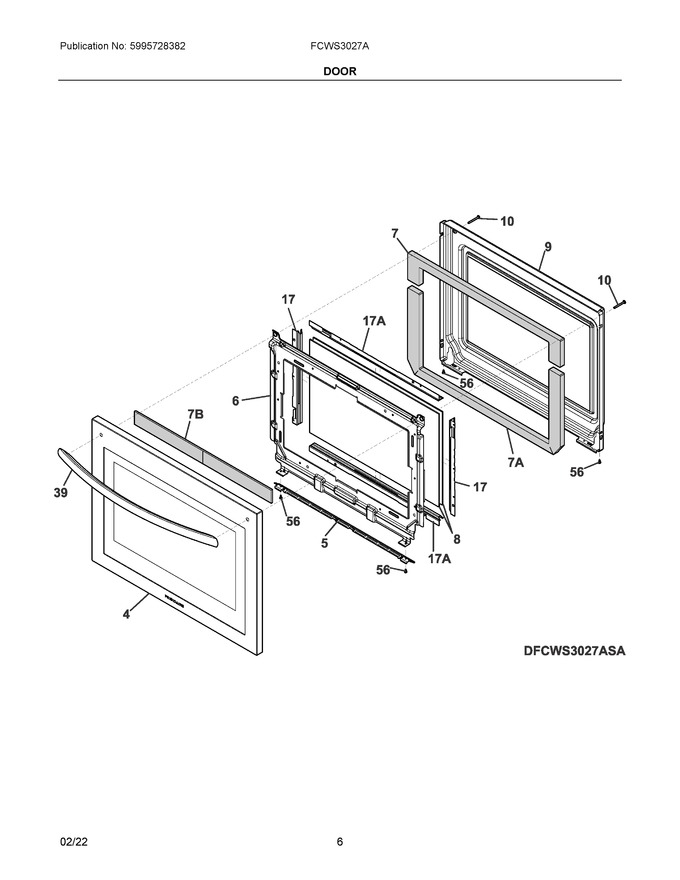 Diagram for FCWS3027ASA