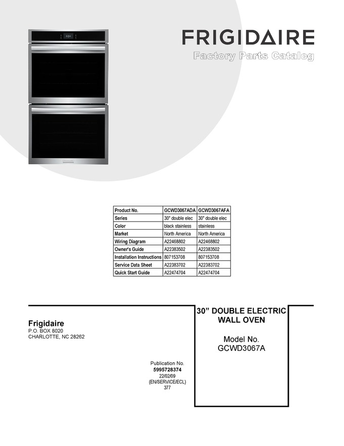 Diagram for GCWD3067ADA