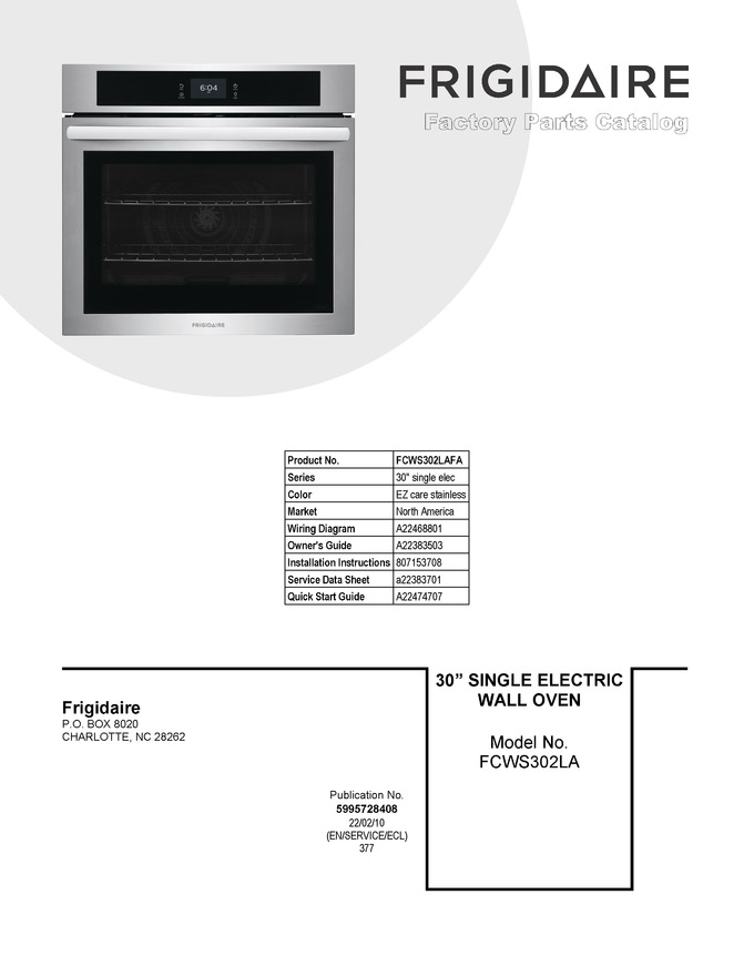 Diagram for FCWS302LAFA