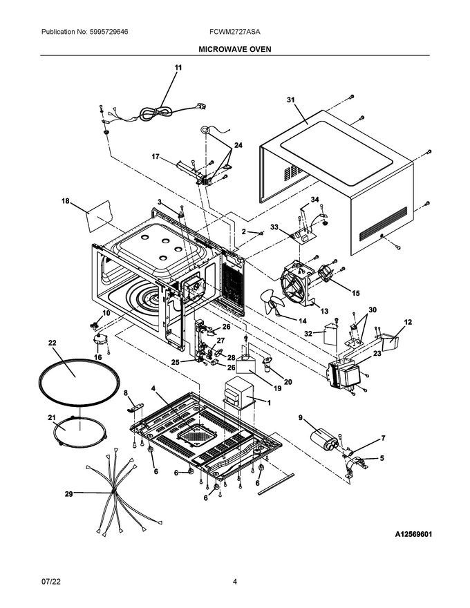 Diagram for FCWM2727ASA