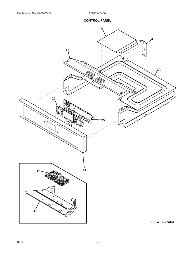 Diagram for FCWD2727ASA