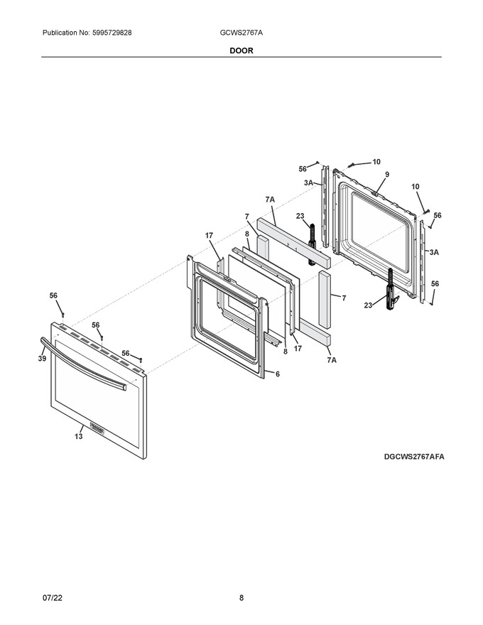 Diagram for GCWS2767ADA