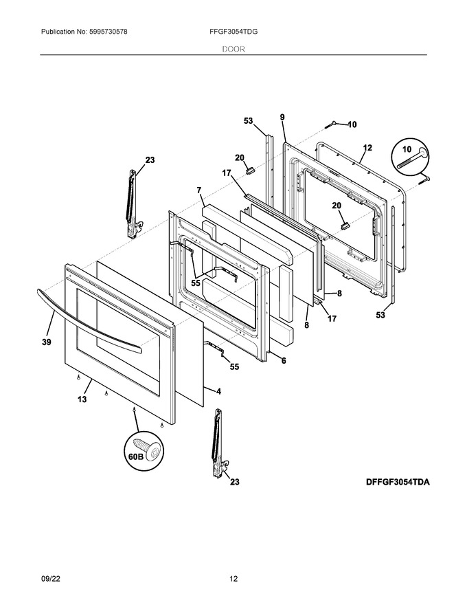 Diagram for FFGF3054TDG