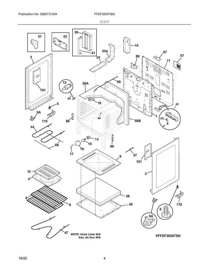 Diagram for FFEF3054TBS