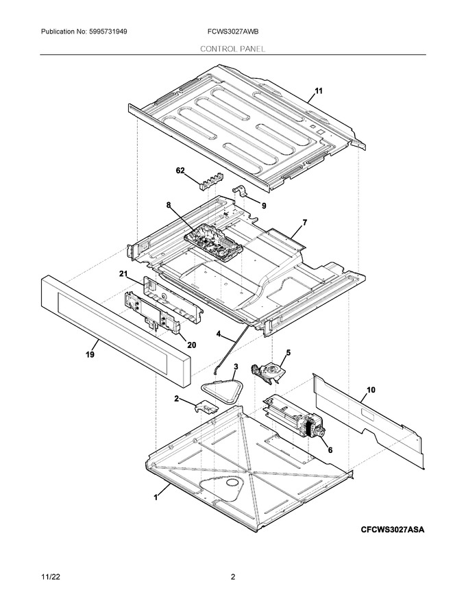 Diagram for FCWS3027AWB