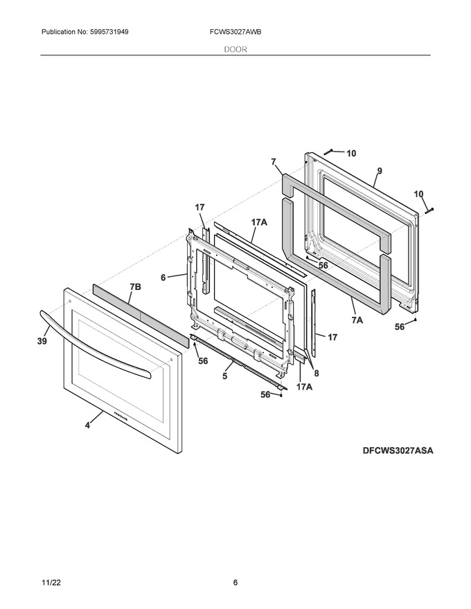 Diagram for FCWS3027AWB