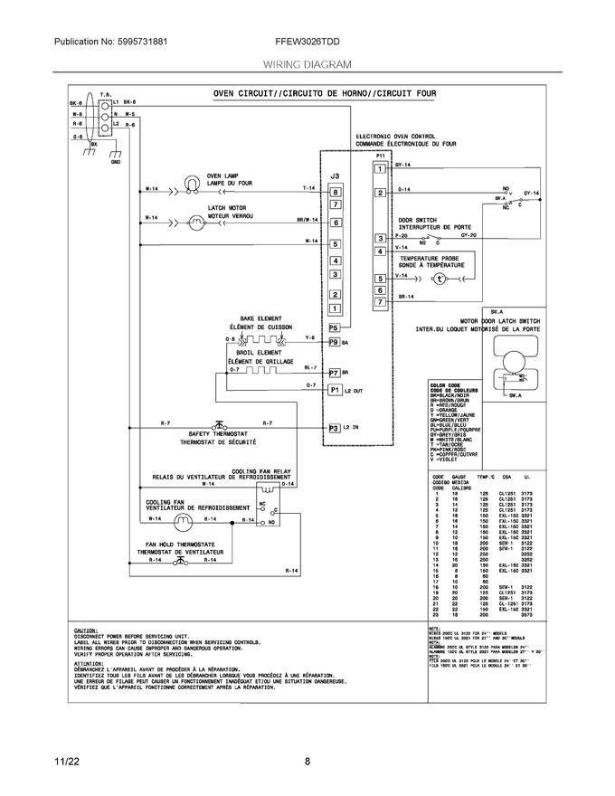 Diagram for FFEW3026TDD