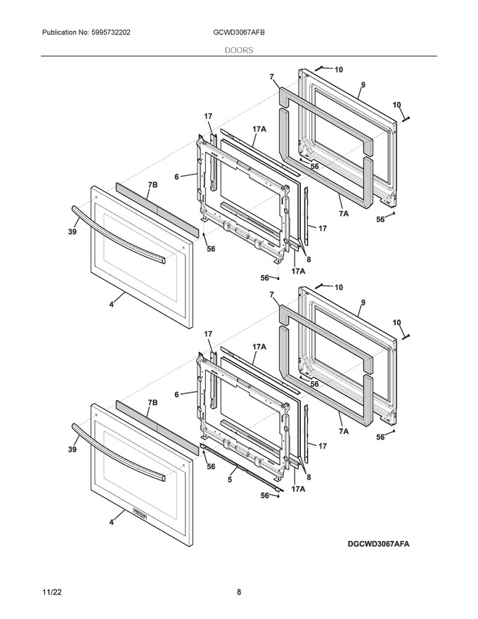 Diagram for GCWD3067AFB