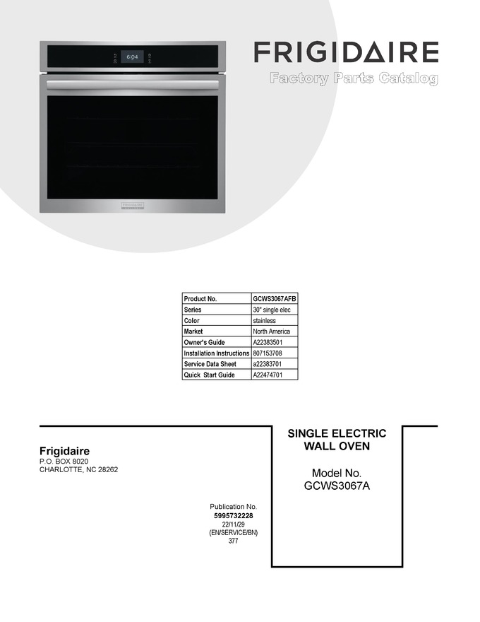 Diagram for GCWS3067AFB