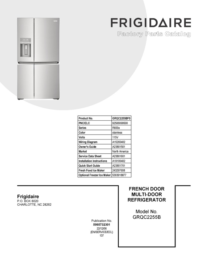 Diagram for GRQC2255BF0