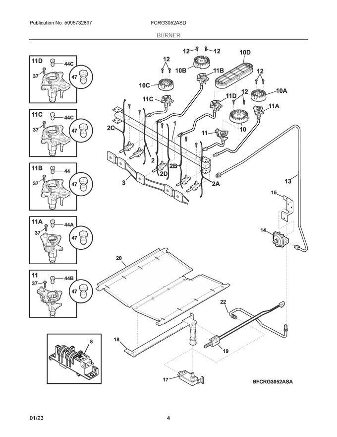 Diagram for FCRG3052ASD