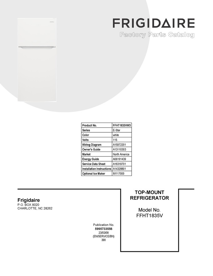 Diagram for FFHT1835VW3