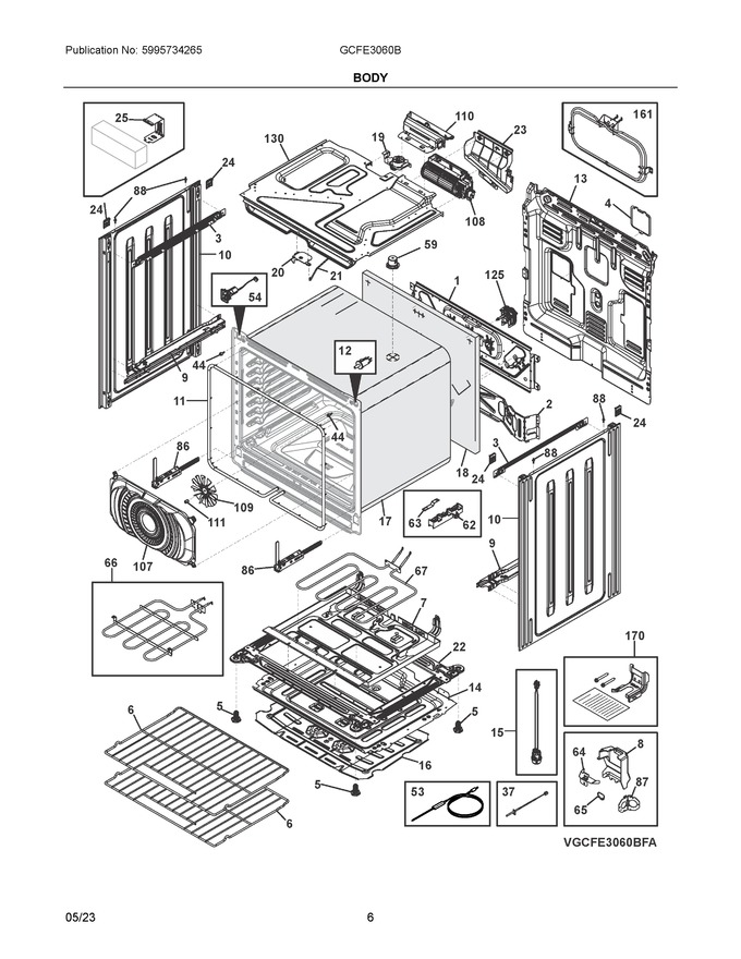 Diagram for GCFE3060BDA