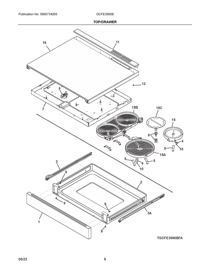 Diagram for GCFE3060BDA