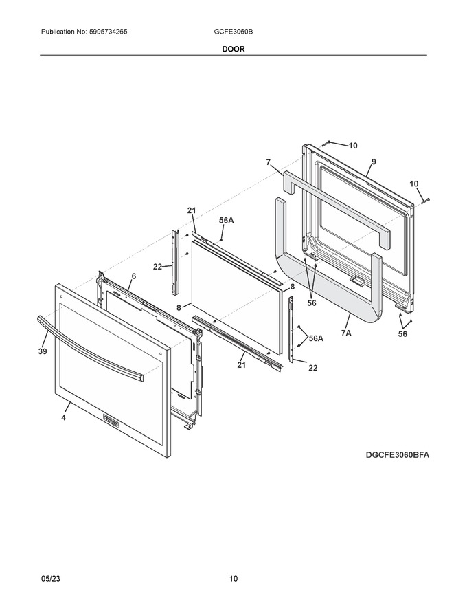 Diagram for GCFE3060BDA