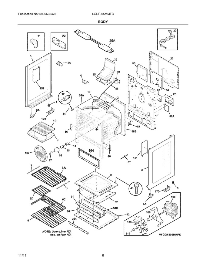 Diagram for LGLF305MMFB