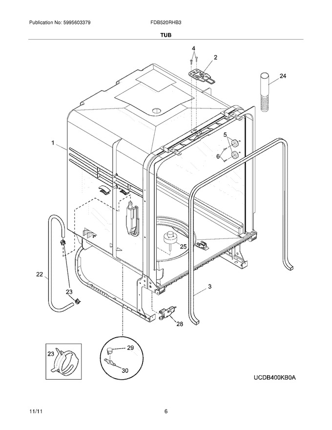 Diagram for FDB520RHB3