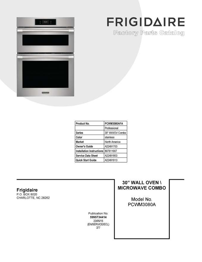 Diagram for PCWM3080AFA