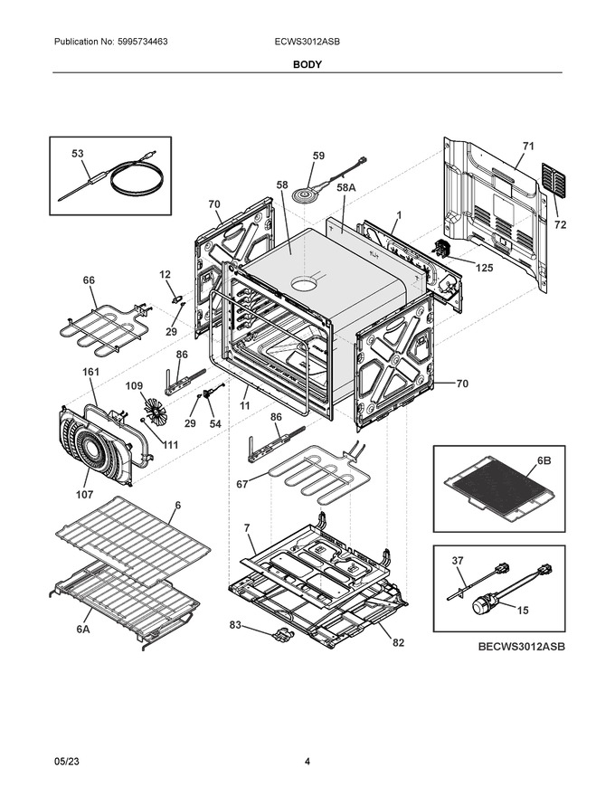 Diagram for ECWS3012ASB