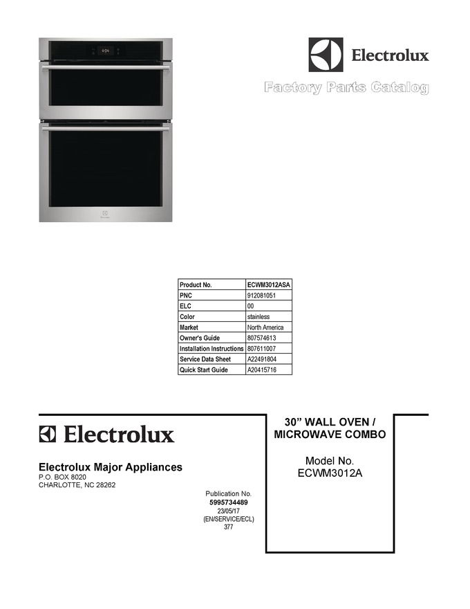 Diagram for ECWM3012ASA