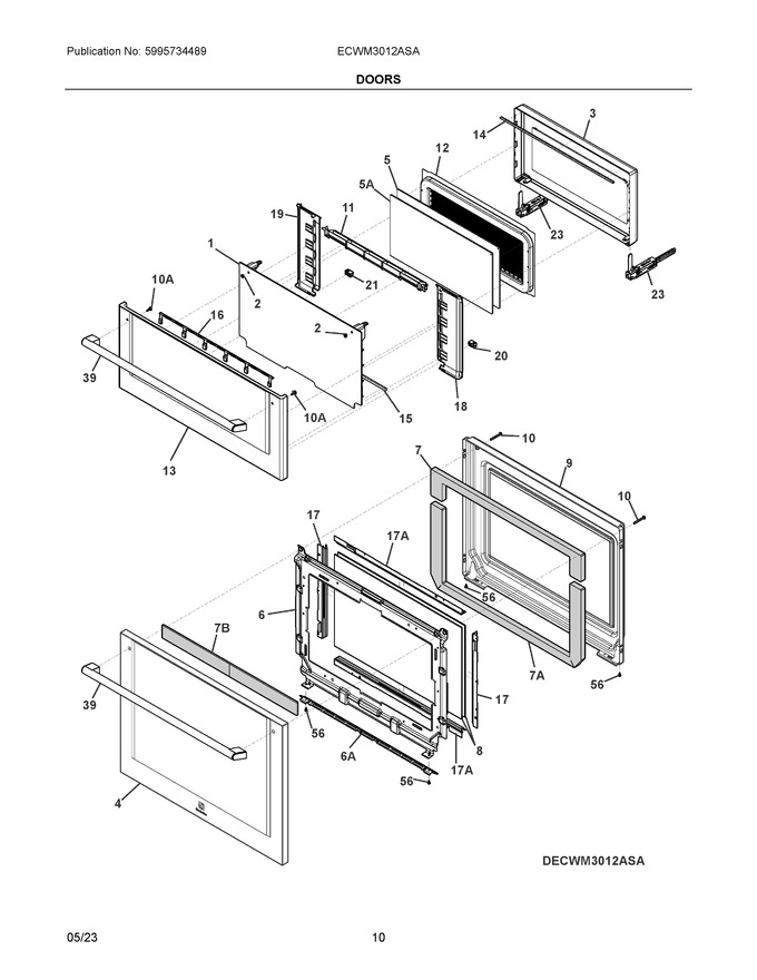 Diagram for ECWM3012ASA