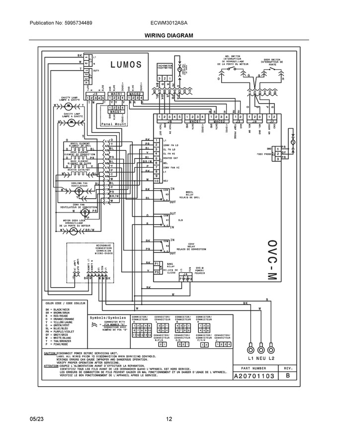 Diagram for ECWM3012ASA