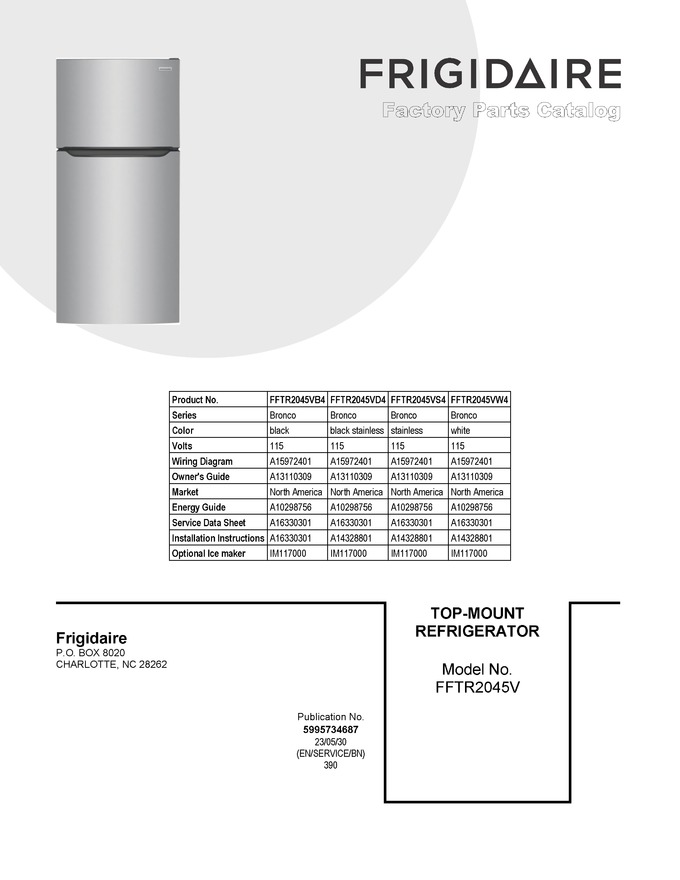 Diagram for FFTR2045VB4