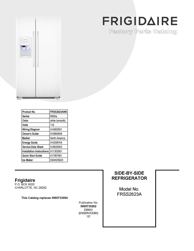 Diagram for FRSS2623AW6