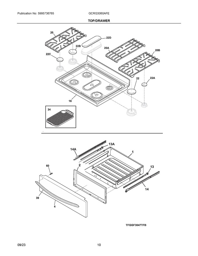 Diagram for GCRG3060AFE