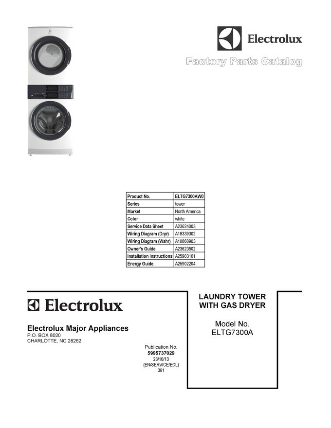 Diagram for ELTG7300AW0