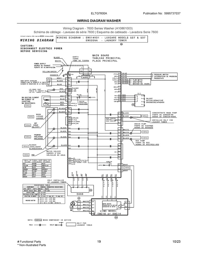 Diagram for ELTG7600AW0