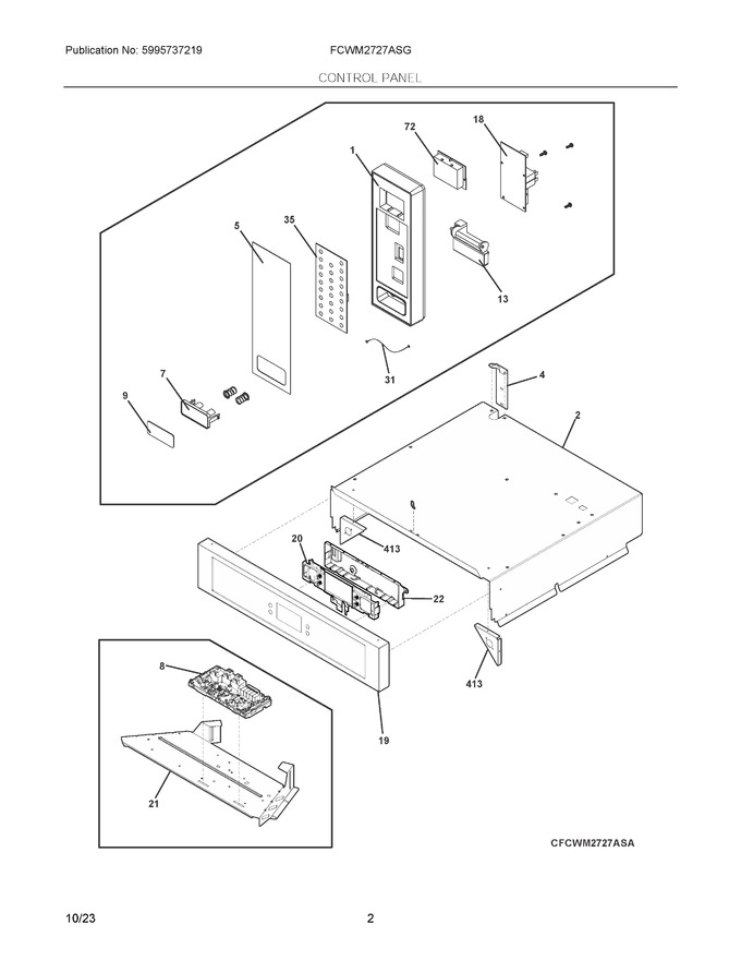 Diagram for FCWM2727ASG