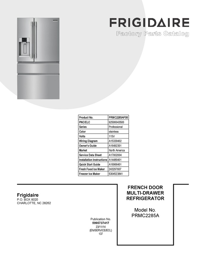 Diagram for PRMC2285AF00