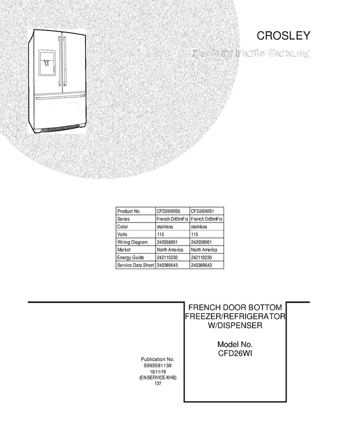 Diagram for CFD26WIS0