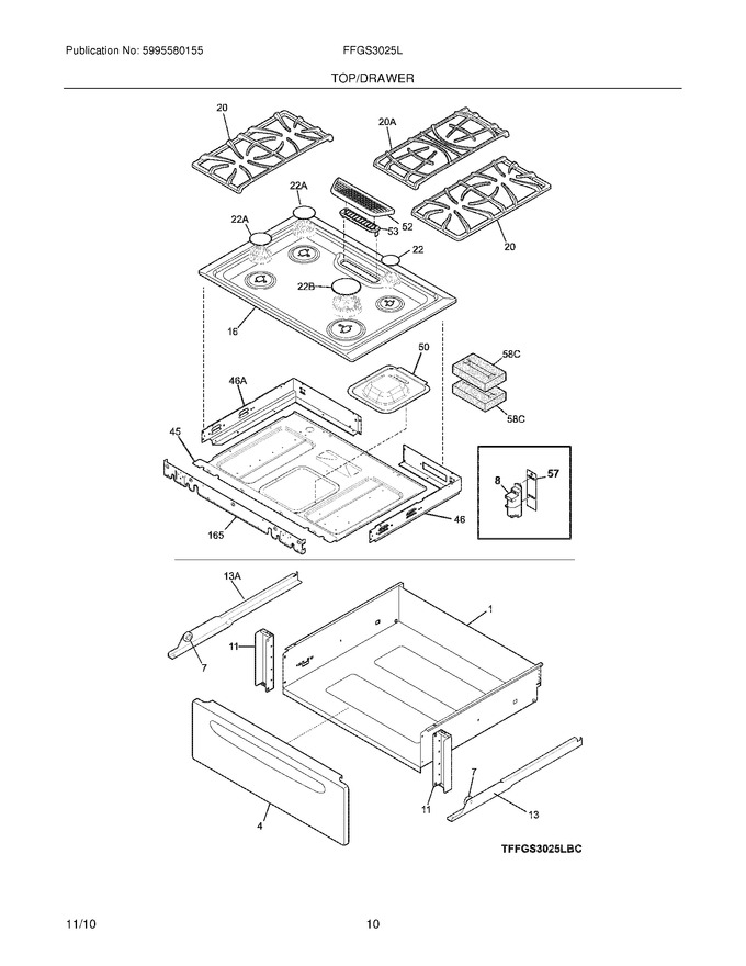 Diagram for FFGS3025LWC