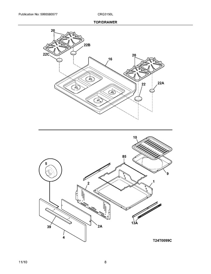 Diagram for CRG3150LWD