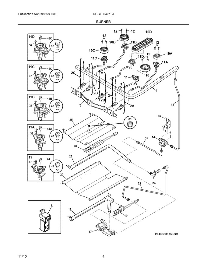 Diagram for DGGF3042KFJ