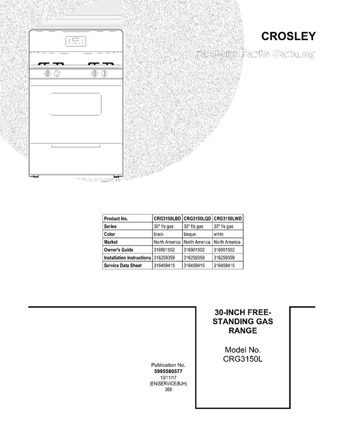 Diagram for CRG3150LWD