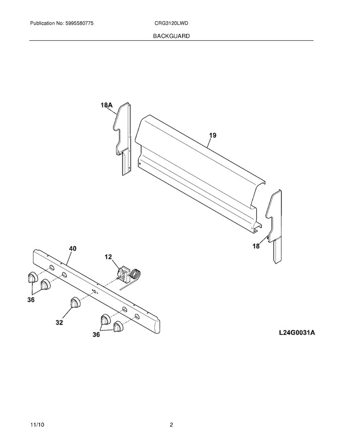 Diagram for CRG3120LWD