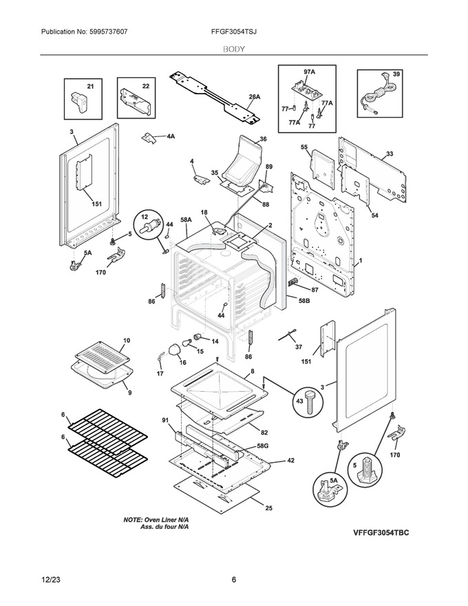 Diagram for FFGF3054TSJ