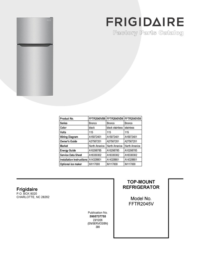 Diagram for FFTR2045VB6