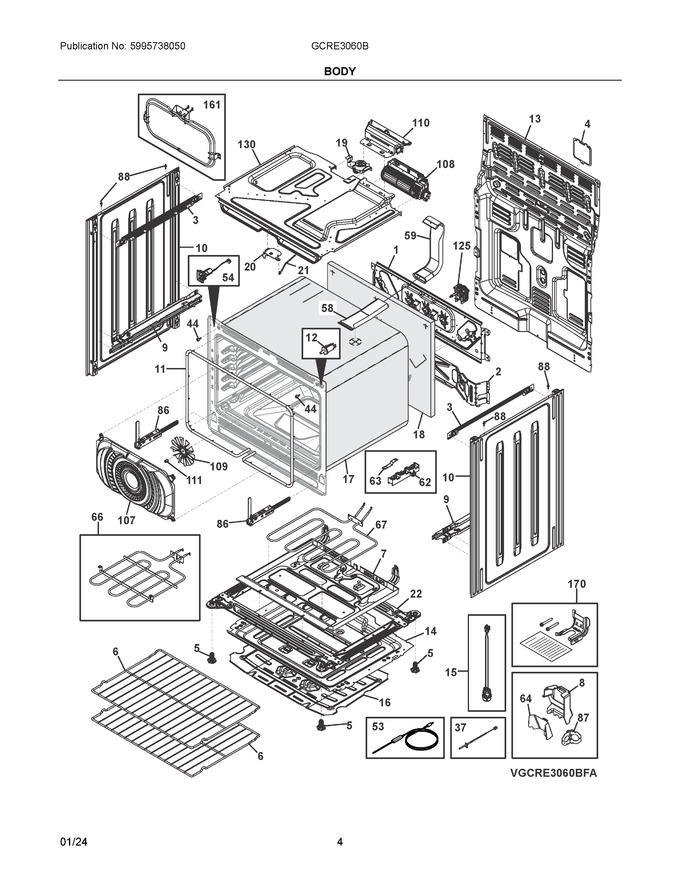 Diagram for GCRE3060BDA