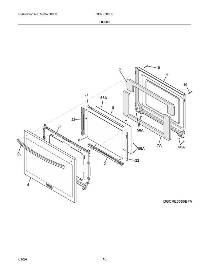 Diagram for GCRE3060BDA