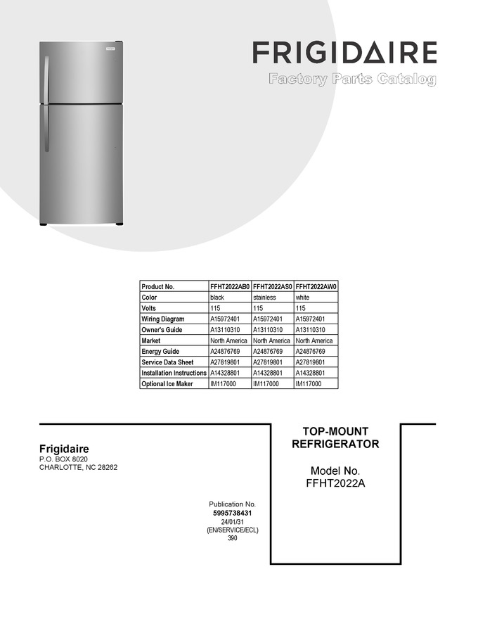 Diagram for FFHT2022AW0