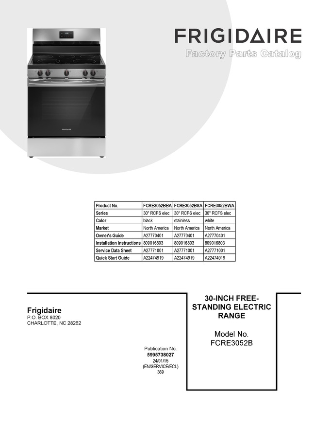 Diagram for FCRE3052BWA