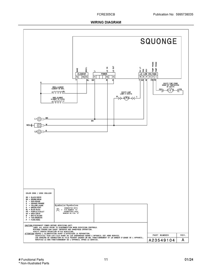 Diagram for FCRE305CBWA