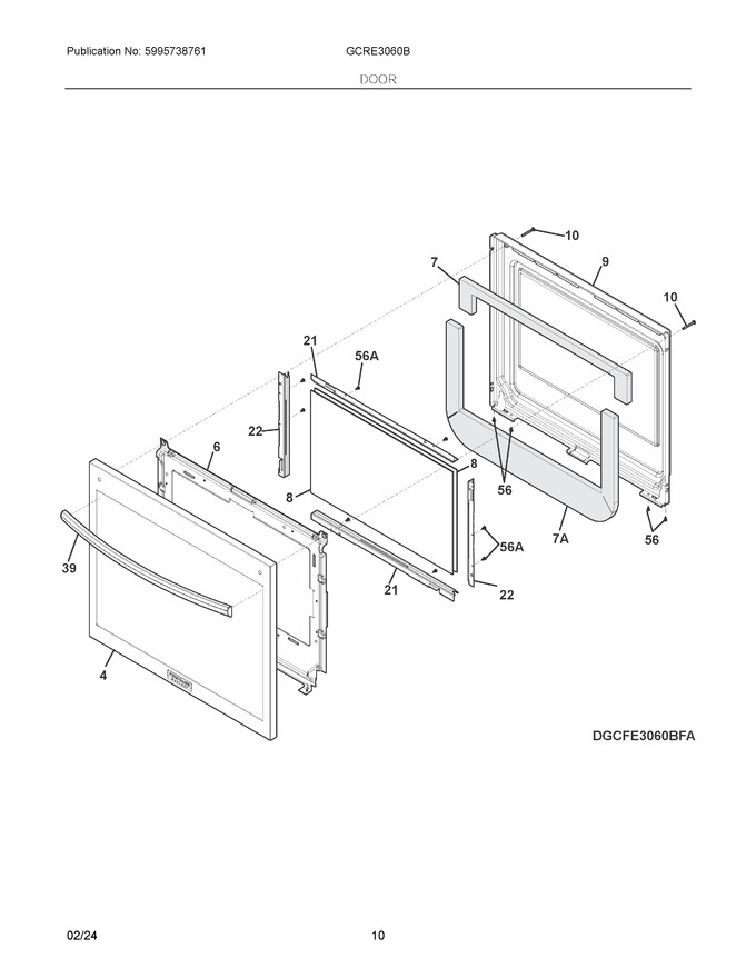 Diagram for GCFE3060BFB