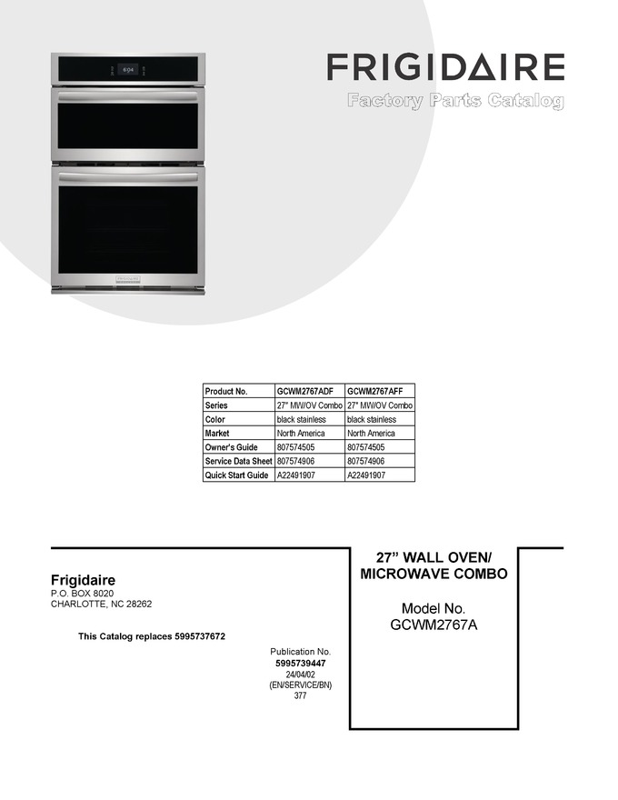 Diagram for GCWM2767ADF