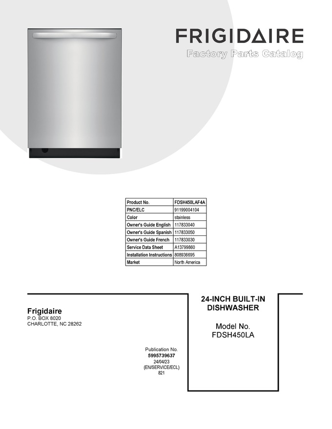 Diagram for FDSH450LAF4A